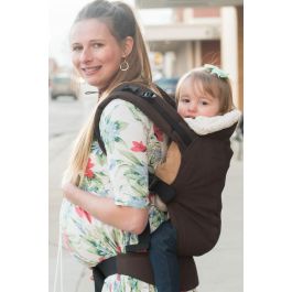 Kinderpack Preschooler Carrier Espresso Brown with Koolnit Standard Size Straps