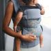 Beco Gemini Herbal Garden Baby Carrier close up of carrier panel