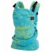 Emei Baby Hybrid Soft Structure Organic Wrap Conversion Baby Carrier Full Treemei Turquoise Pea