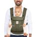 Ergobaby Omni Breeze Baby Carrier Olive Green used in forward facing postion by man