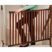 Kidco G2301 Angle Mount Wood Safeway Wall Mounted Safety Gate Cherry Close up view