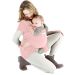 Love Radius Basic Baby Stretchy Wrap Rose Nude with happy baby in wrap