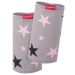 A pair of manduca Limited Edition Organic Cotton Star Rose fumbee teething pads