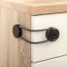 Reer DesignLine Multi-Purpose Childproof Lock Anthracite (72011) used to secure a drawer