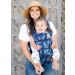 Baby faces outwards in a Tula Explore Everblue baby carrier