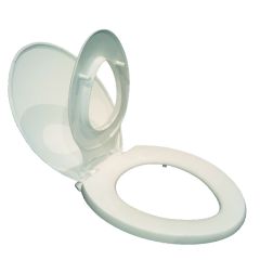 Combo Potty Training Toilet Seat Studio view with child seat lifted