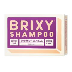 Brixy Shampoo Bar Coconut Vanilla 4oz Front View