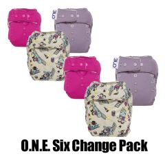 Grovia O.N.E. 6 Change Diaper Part Timer Pack