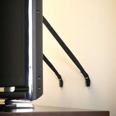 Kidco Anti Tip TV Straps used to secure flat screen tv to the wall
