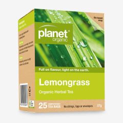 Planet Organic Lemongrass Herbal Tea (25 bags)
