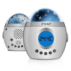 Reer MyMagicStarLight Lullaby Light (52050) is a multi-function night light with intergrated music, white noise, room thermometer, time & alarm functions