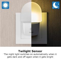 Reer Nightguide Night Light with Twilight Sensor automatically turn on when it is dark