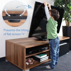 Reer Anti Tip TV Mount (73010) prevents the tilting of flat screen tv by small children