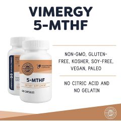 Vimergy 5-MTHF 60 Capsules front view