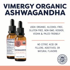 Vimergy Organic Ashwangandha 10:1 115mL Overview