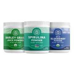 Vimergy Smoothie Booster Kit with Barley Grass Juice Powder, Spirulina Powdeer & Wild Blueberry Powder