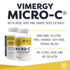 Vimergy Micro-C with Rose Hip 180 Capsules front view