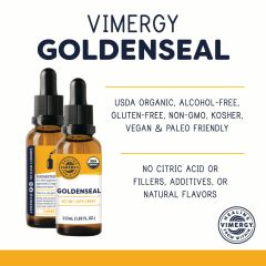 Vimergy Organic Goldenseal 10:1 115mL front view