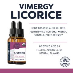 Vimergy Organic Licorice 10:1 115mL front view