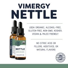 Vimergy Organic Nettle 10:1 115mL front view