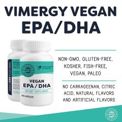 Vimergy Vegan EPA/DHA 90 Capsules front view