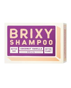 Brixy Shampoo Bar Coconut Vanilla 4oz Front View