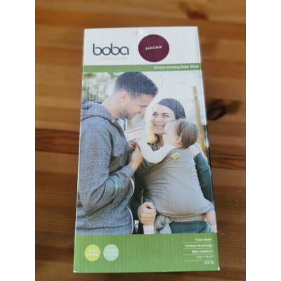 Lady uses a Boba Wrap Sangria with her baby
