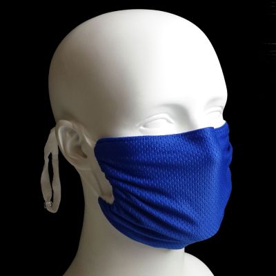 Breathe Healthy Reusable Haze Mask Honeycomb Blue - Regular Adult Size