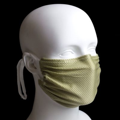 Breathe Healthy Reusable Haze Mask Honeycomb Olive - Regular Adult Size