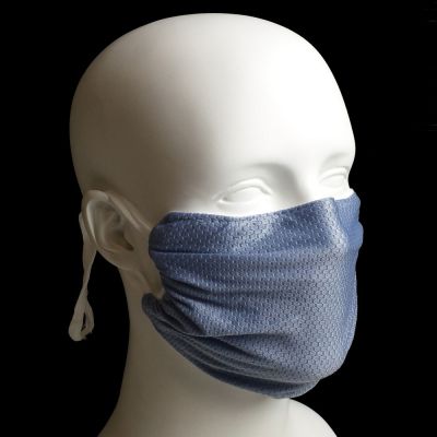 Breathe Healthy Reusable Haze Mask Honeycomb Steel Blue - Regular Adult Size