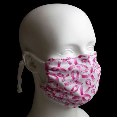 Breathe Healthy Reusable Haze Mask Pink Ribbons - Regular Adult Size