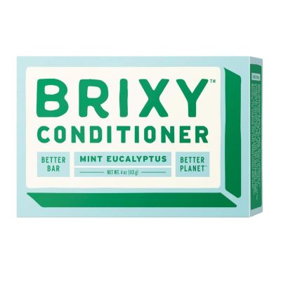 Brixy Conditioner Bar Mint Eucalyptus 4oz Front View