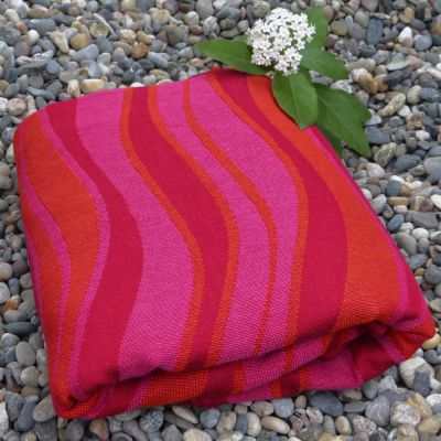 Didymos Woven Wrap Organic Cotton Jacquard Weave Waves Garnet