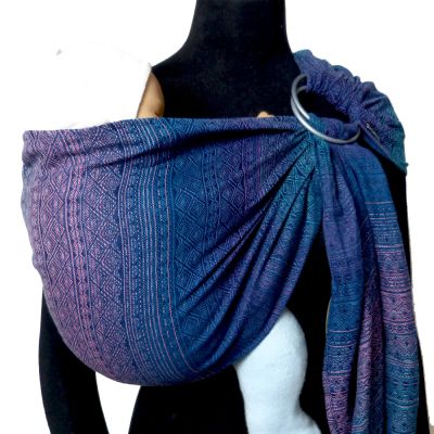 DidySling Prima Sole Occidente Woven Wrap Conversion Ring Sling on mannequin