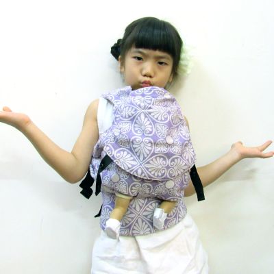 Emeibaby Wrap Conversion Doll Carrier Siri Lilac girl carry doll