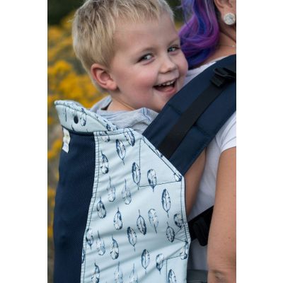 Kinderpack Toddler Carrier Azure with Koolnit close up 