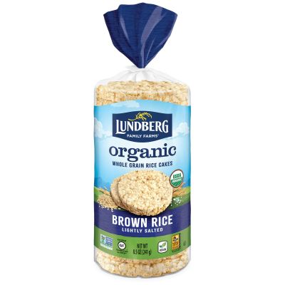 Lundberg Organic Brown Rice Cakes Lightly Salted 241g