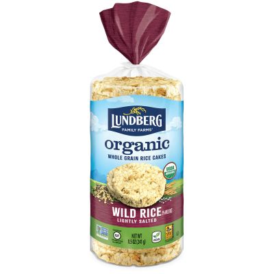 Lundberg Organic Wild Rice Cakes Lightly Salted 241g