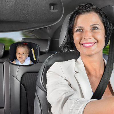 Reer 86031 BabyView Car Safety Mirror install in car