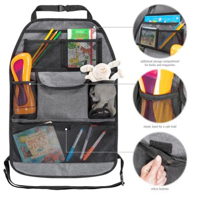 Reer TravelKid Tidy Car Seat Organizer with many compartments