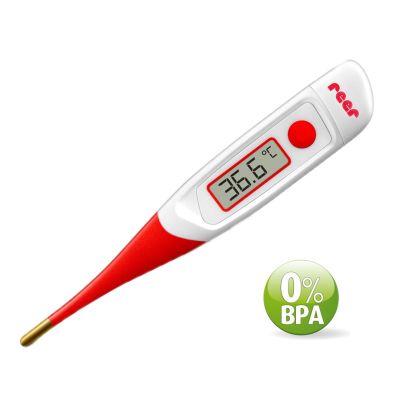 Reer Digital thermometer with flexible, gold-plated tip
