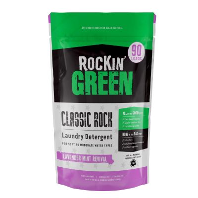Rockin Green Classic Rock Laundry Detergent - Lavender Mint Revival front view