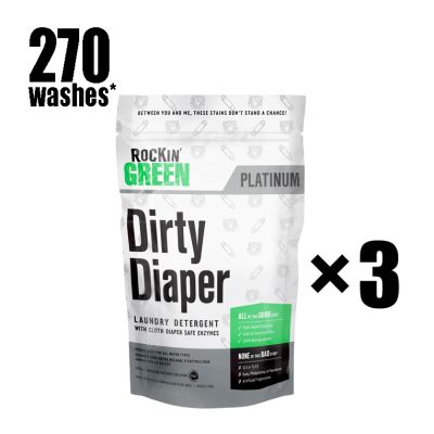 Rockin Green 3 x Dirty Diaper Ultimate Package