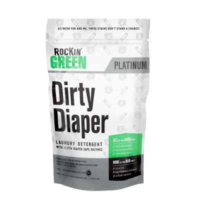 Rockin Green Platimum Series Dirty Diaper Laundry Detergent 45oz Package Front View