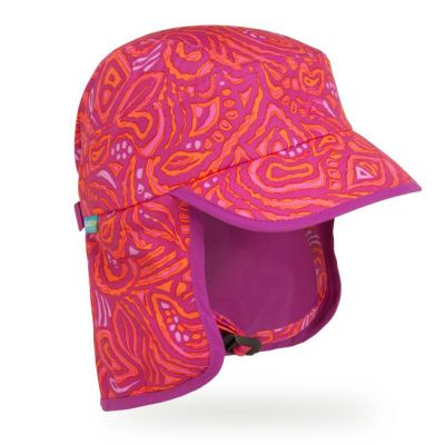 Sunday Afternoons UPF 50+ Kids Explorer Sun Protection Cap Pink Fossil Baby Size/ Kids Small