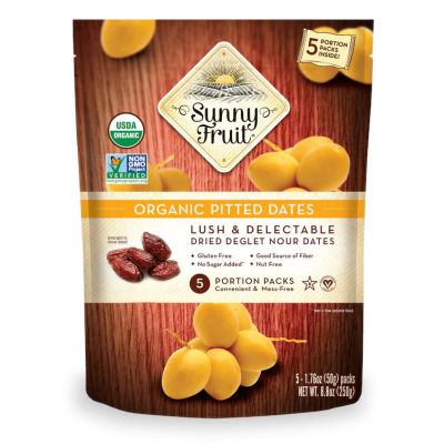 Sunny Fruit Organic Dried Pitted Dates 5x50g