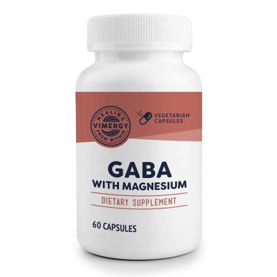 Vimergy GABA with Magnesium 60 Capsules Front View