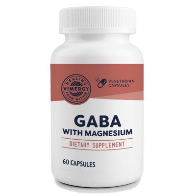 Vimergy GABA with Magnesium 60 Capsules front view