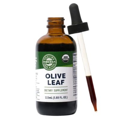 Vimergy Organic Olive Leaf 115mL front view