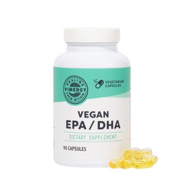 Vimergy Vegan EPA/DHA 90 Capsules Front View